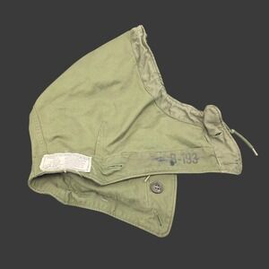 Vintage US Military Hood for Field Jacket M-1943 Green WWII Surplus Collector